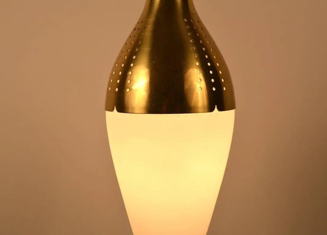 Brass and Glass Pendant - 4