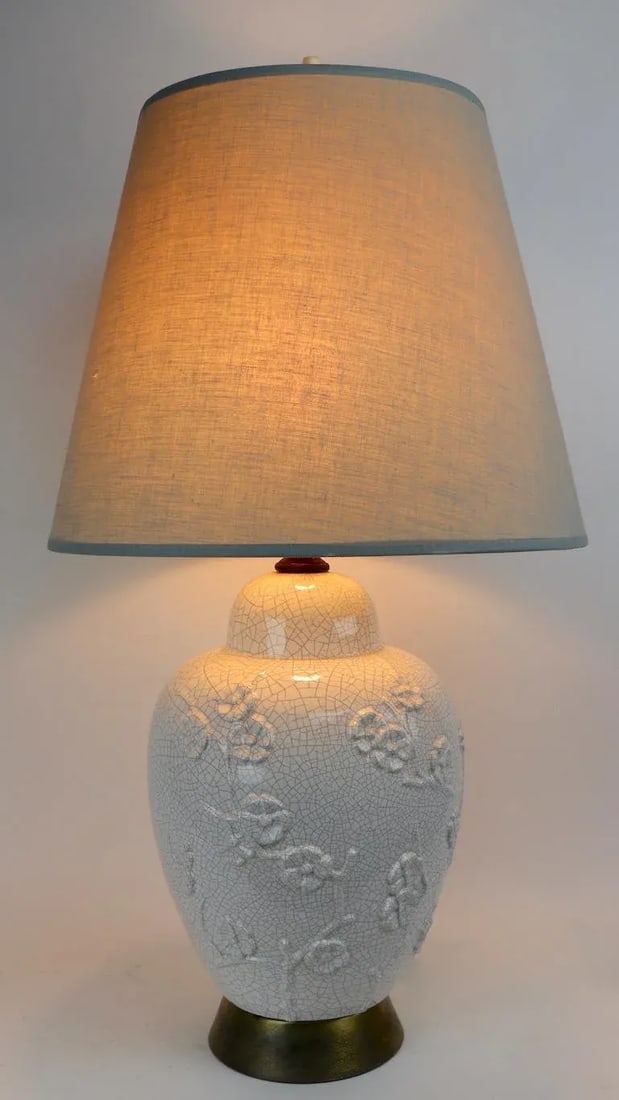 Craquelure Glaze Chinese Style Table Lamp - 3