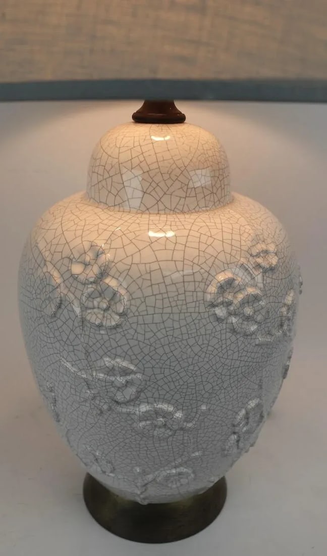 Craquelure Glaze Chinese Style Table Lamp - 4
