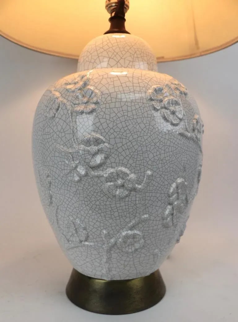 Craquelure Glaze Chinese Style Table Lamp - 5