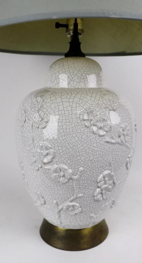 Craquelure Glaze Chinese Style Table Lamp - 8