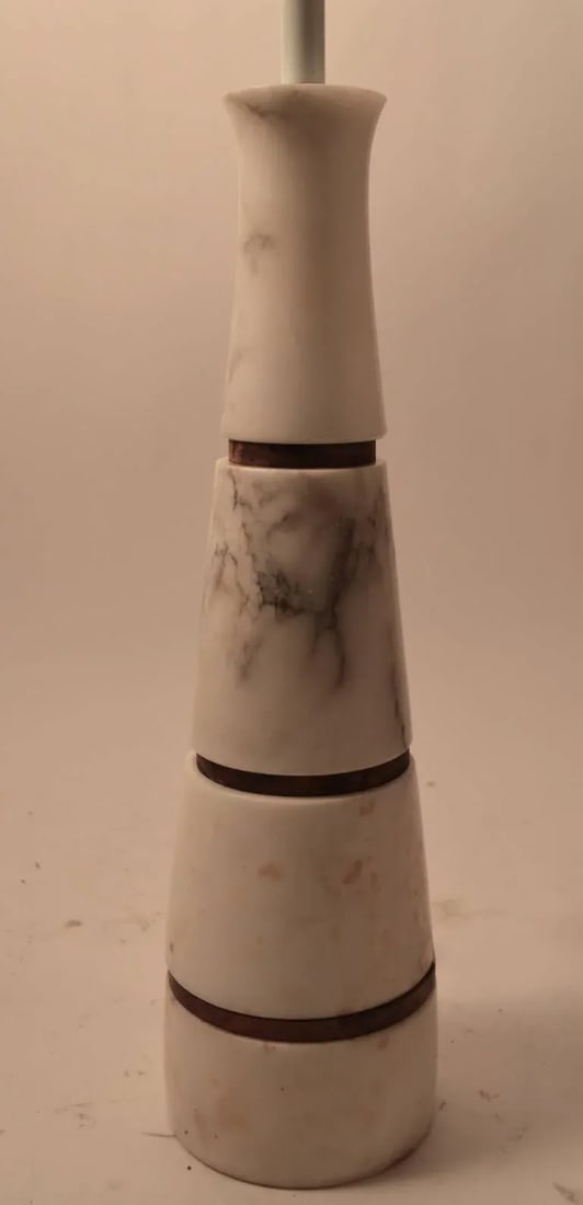 Modernist Italian Marble Lamp - 7