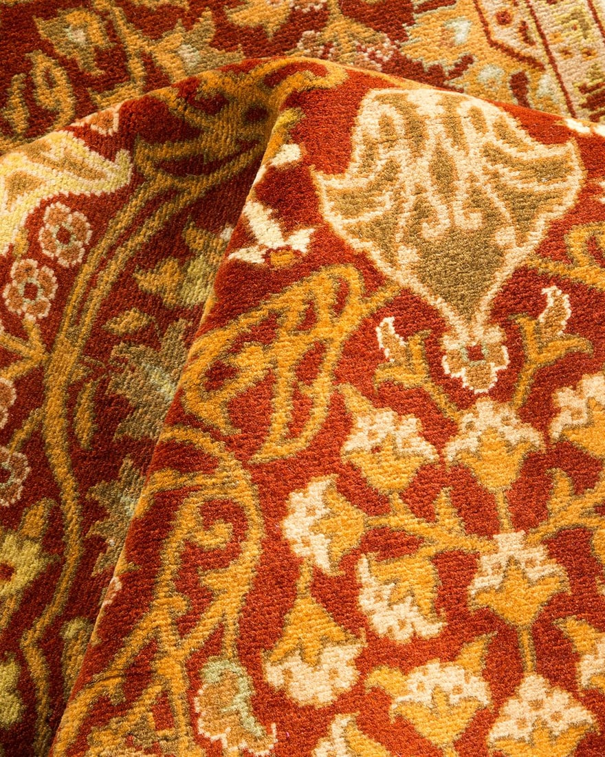 Mogul, One-of-a-Kind Hand-Knotted Area Rug - Orange, 3' 3" x 5' 4" - 7