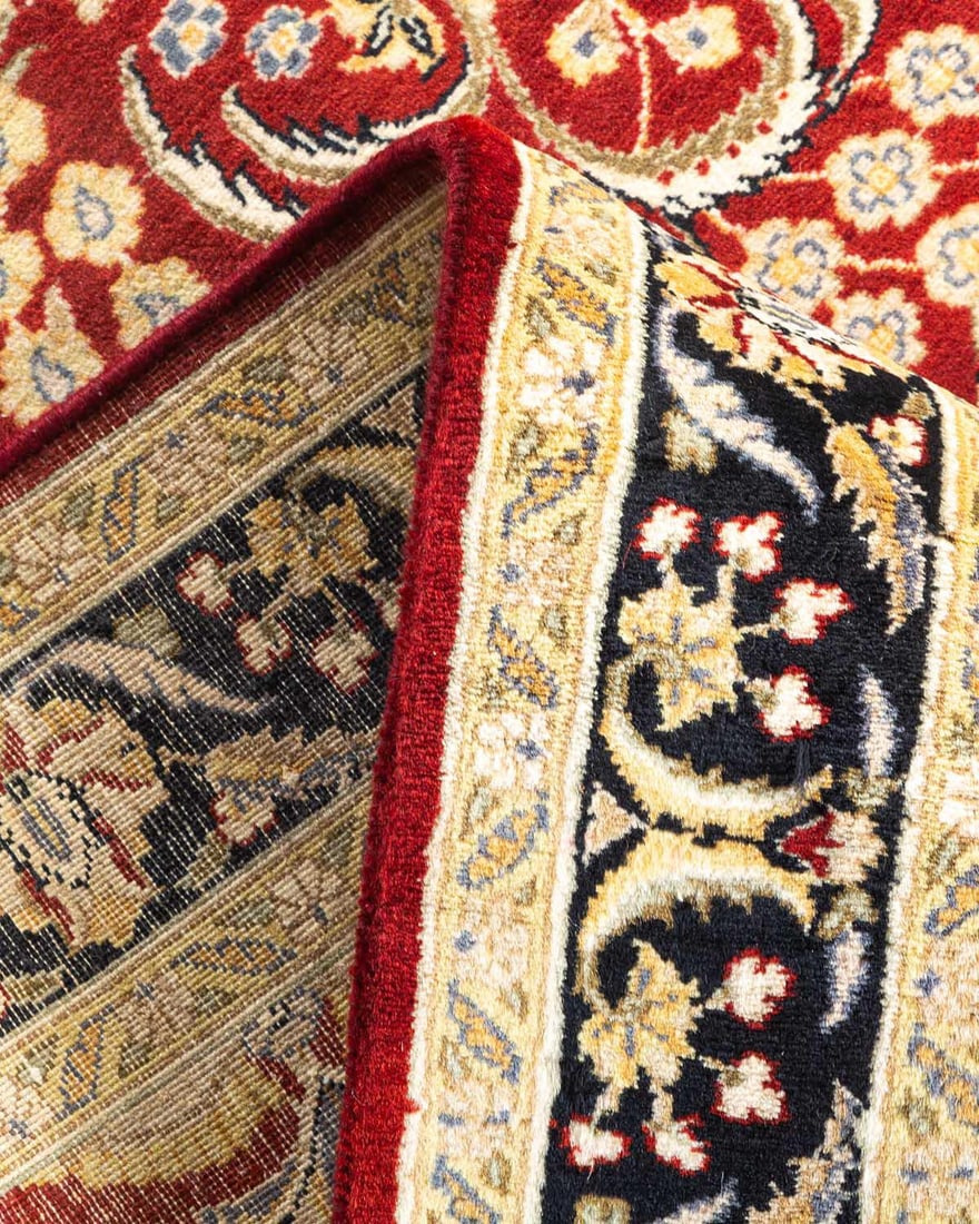 Mogul, One-of-a-Kind Hand-Knotted Area Rug - Red, 3' 0" x 4' 9" - 6