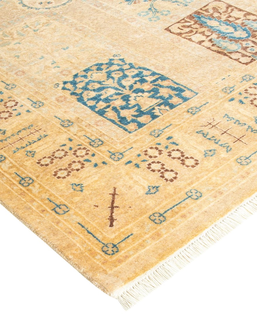 Mogul, One-of-a-Kind Hand-Knotted Runner Rug - Ivory, 3' 0" x 8' 9" - 2