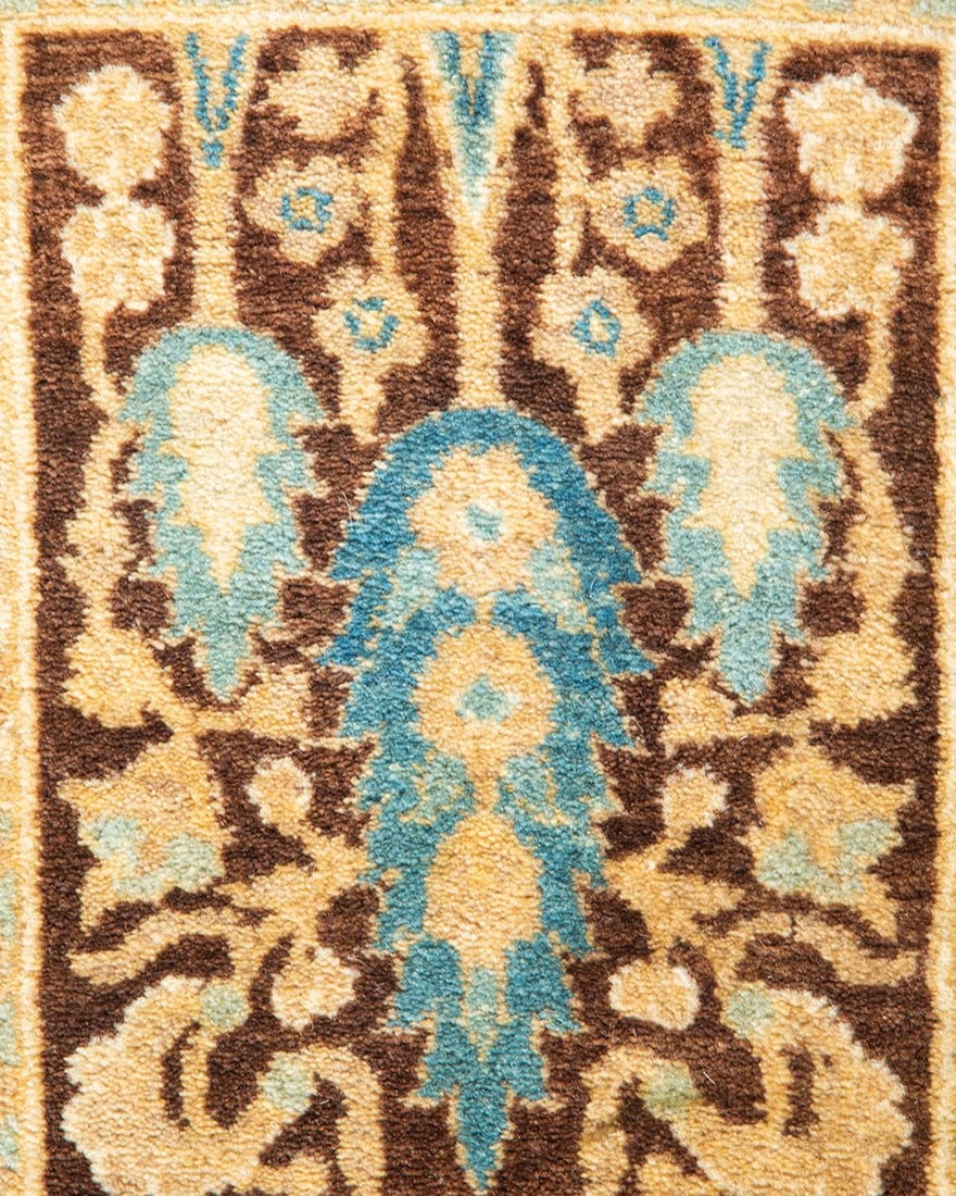 Mogul, One-of-a-Kind Hand-Knotted Runner Rug - Ivory, 3' 0" x 8' 9" - 3
