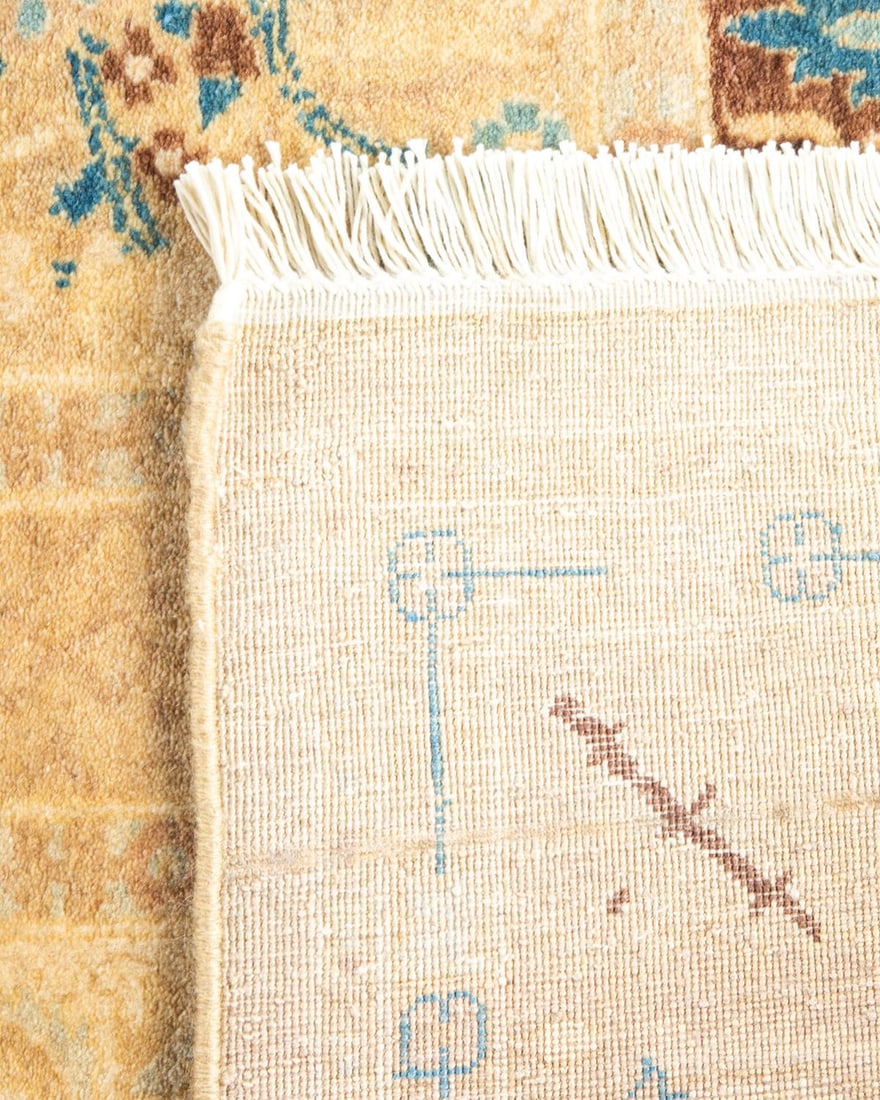 Mogul, One-of-a-Kind Hand-Knotted Runner Rug - Ivory, 3' 0" x 8' 9" - 5