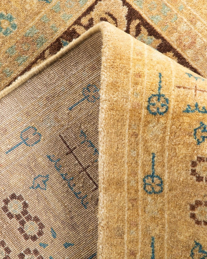 Mogul, One-of-a-Kind Hand-Knotted Runner Rug - Ivory, 3' 0" x 8' 9" - 6