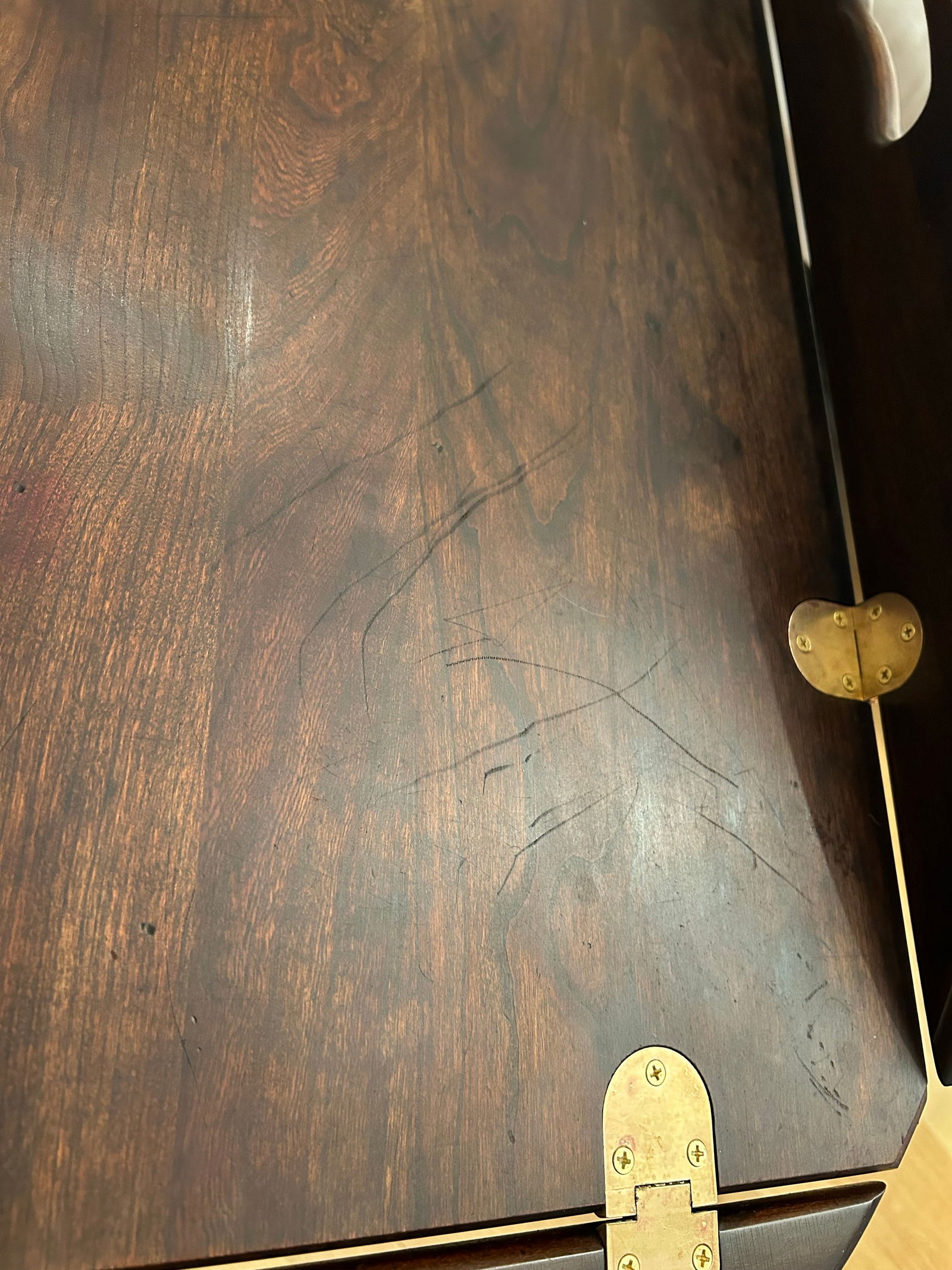 1970's Ethan Allen "Georgian Court" Butlers Tray Coffee Table - 8