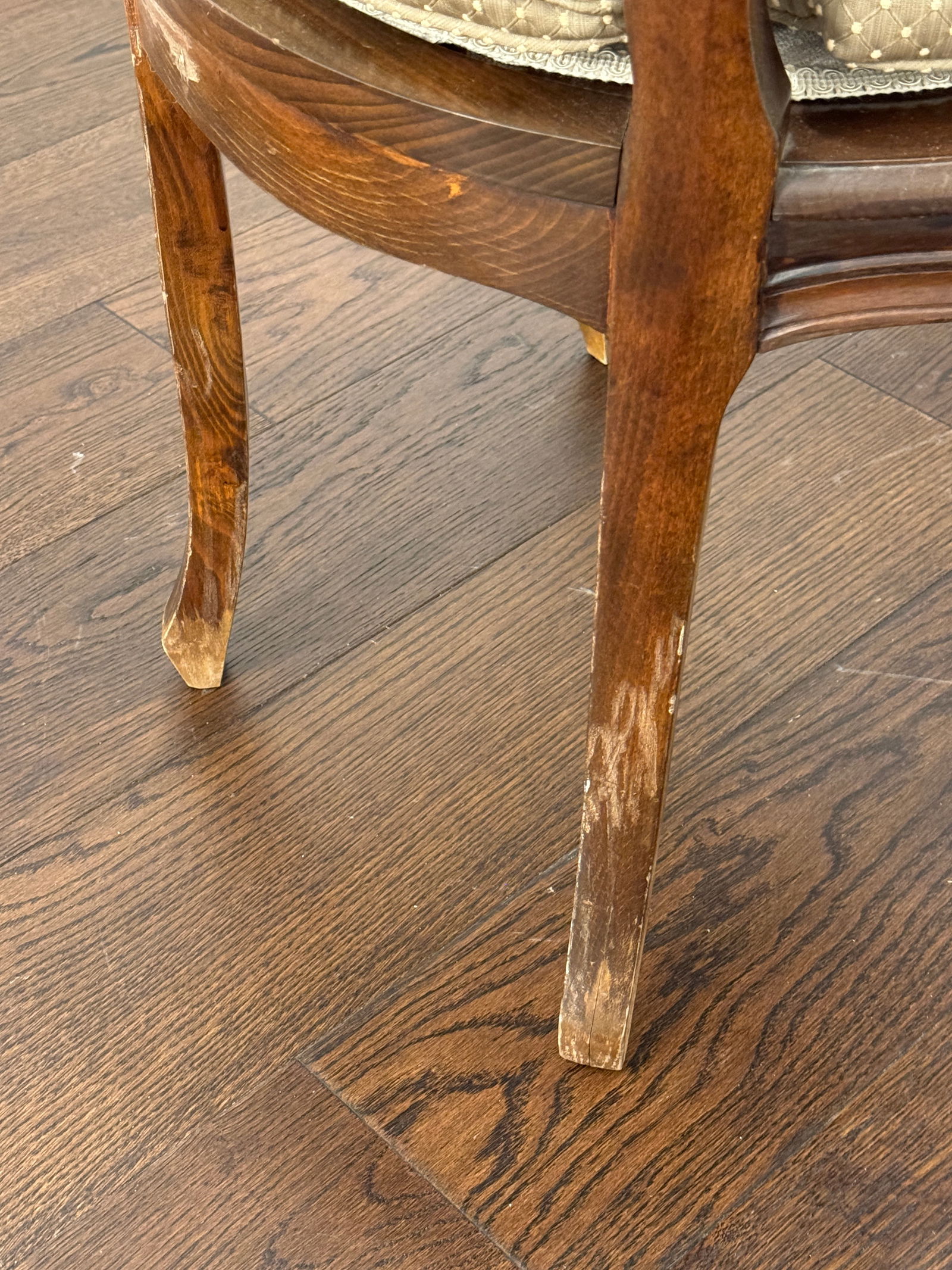 1980s Vintage French Cane Arm Chair, Accent Chair With Removable Seat Cushion - 11