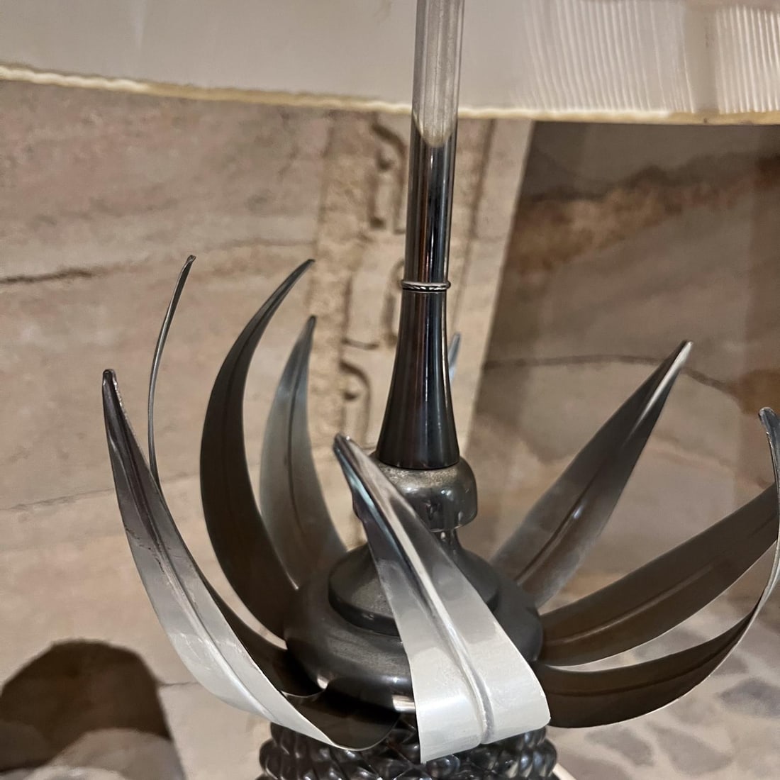 1970s Hollywood Regency Pineapple Table Lamp - 3