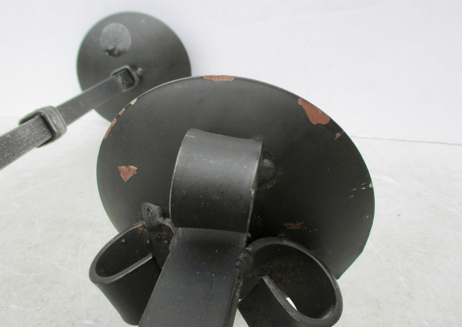 2 Wrought Iron Gothic Candlestands - a Pair of 2 - 6