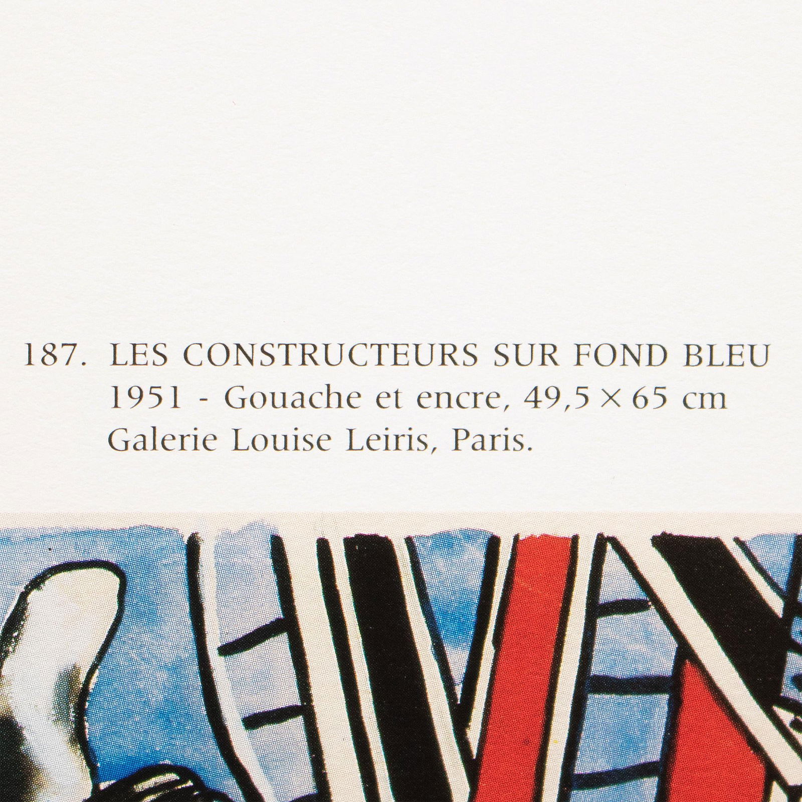 1990 After F. Leger "Builders on a Blue Background" and "Mechanical Elements in Space", Full-Color P - 4