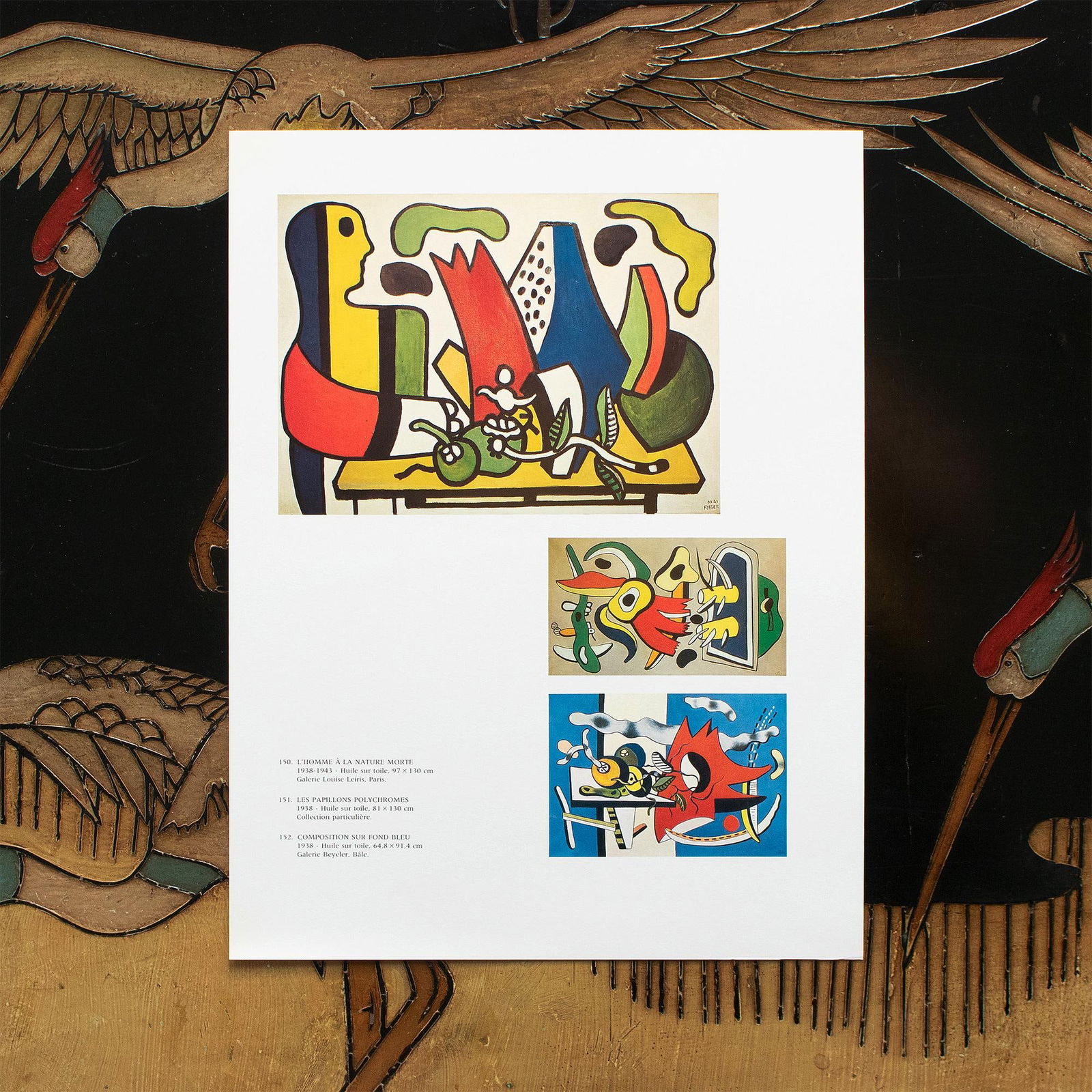 1990 After F. Leger "The Man in Still Life", "Polychrome Butterflies", "Composition", Full-Color Pri - 6