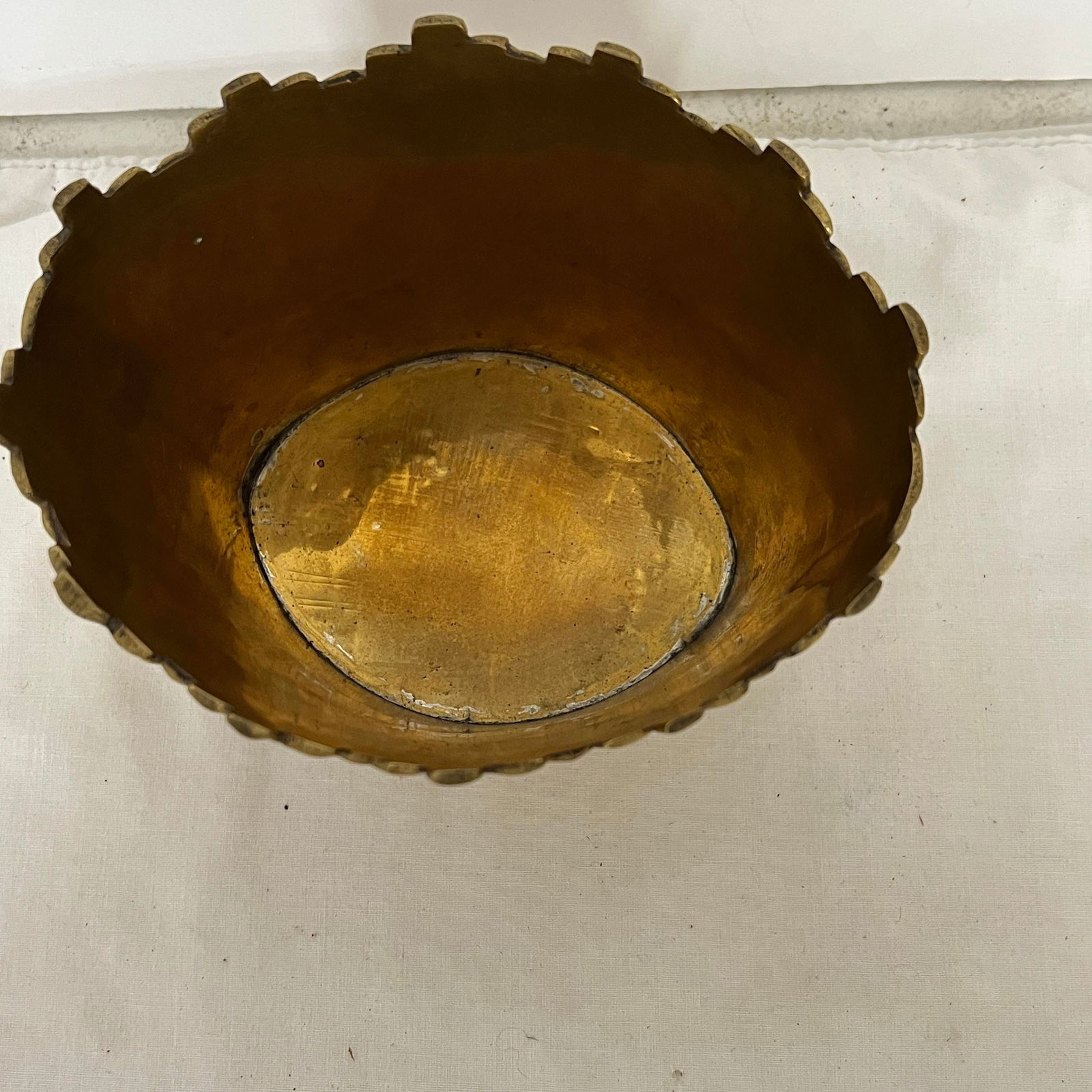 Mid Century Brass Bamboo Cachepot - 2