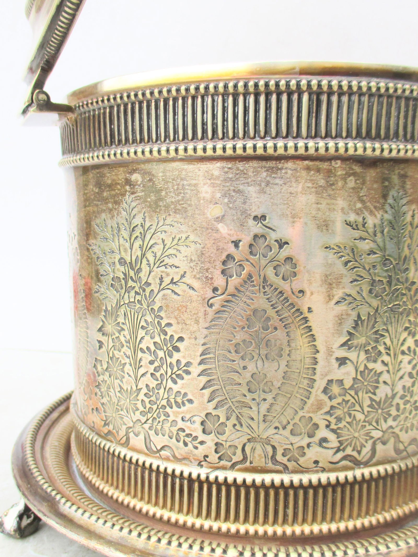 Silver Plate Biscuit Box Circa 1880s' - 3