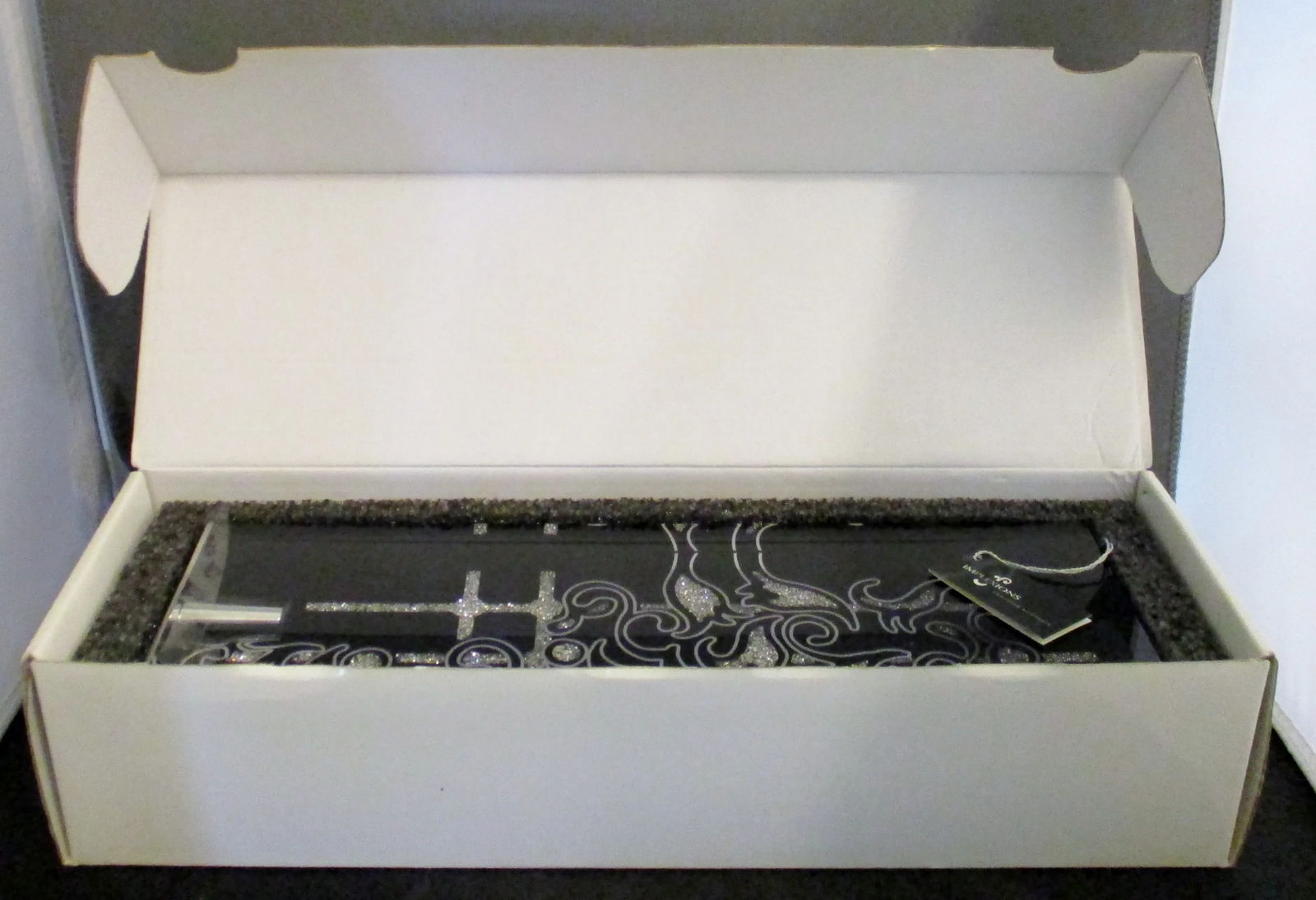 Implexions Crystal Infinity Poetic Tealight Lucite Candle Holder New in Box - 10