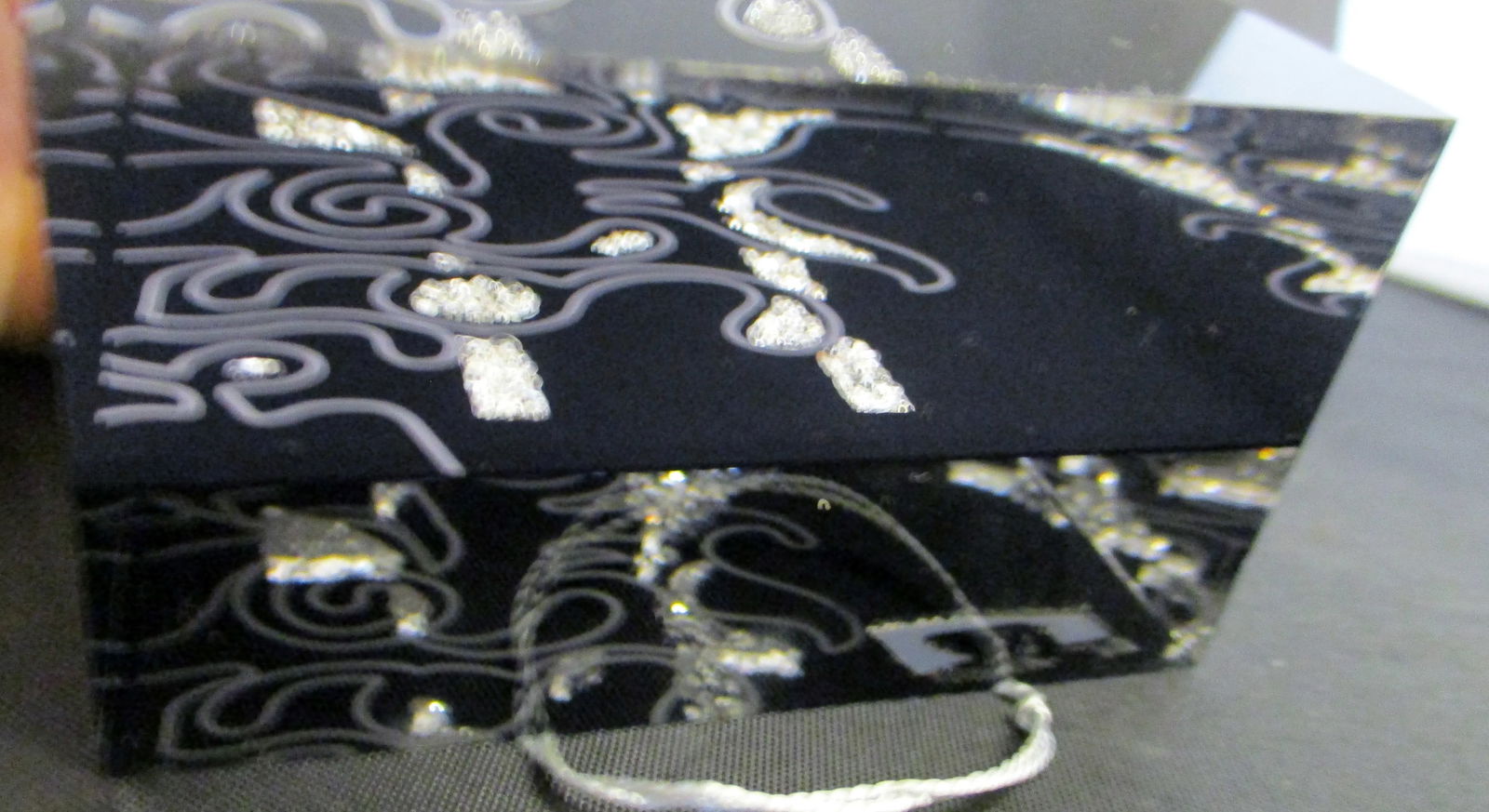 Implexions Crystal Infinity Poetic Tealight Lucite Candle Holder New in Box - 8