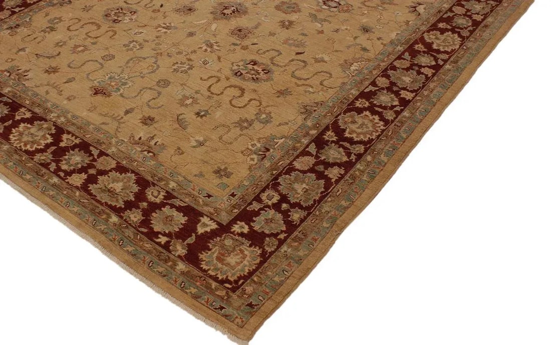 1990s Shabby Chic Contemporary Ziegler Wool Rug -8'0 X 9'9 - 2