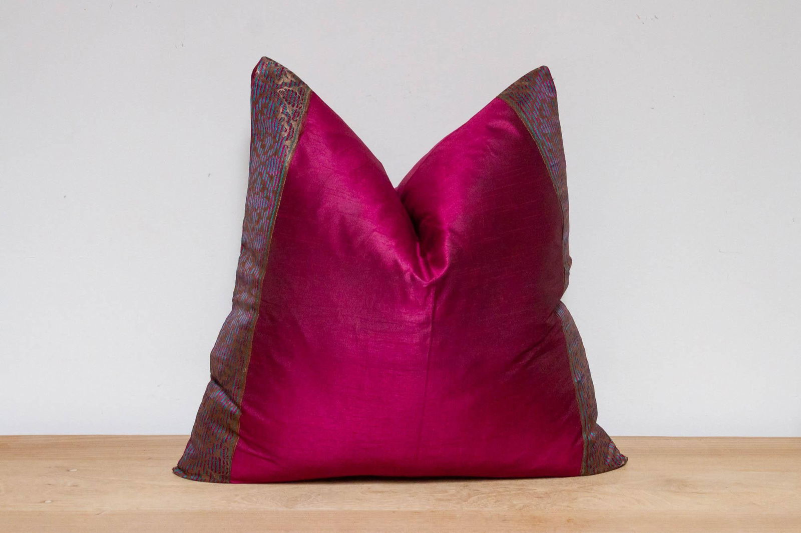 Malbec Festive Silk Euro Pillow Cover - 3