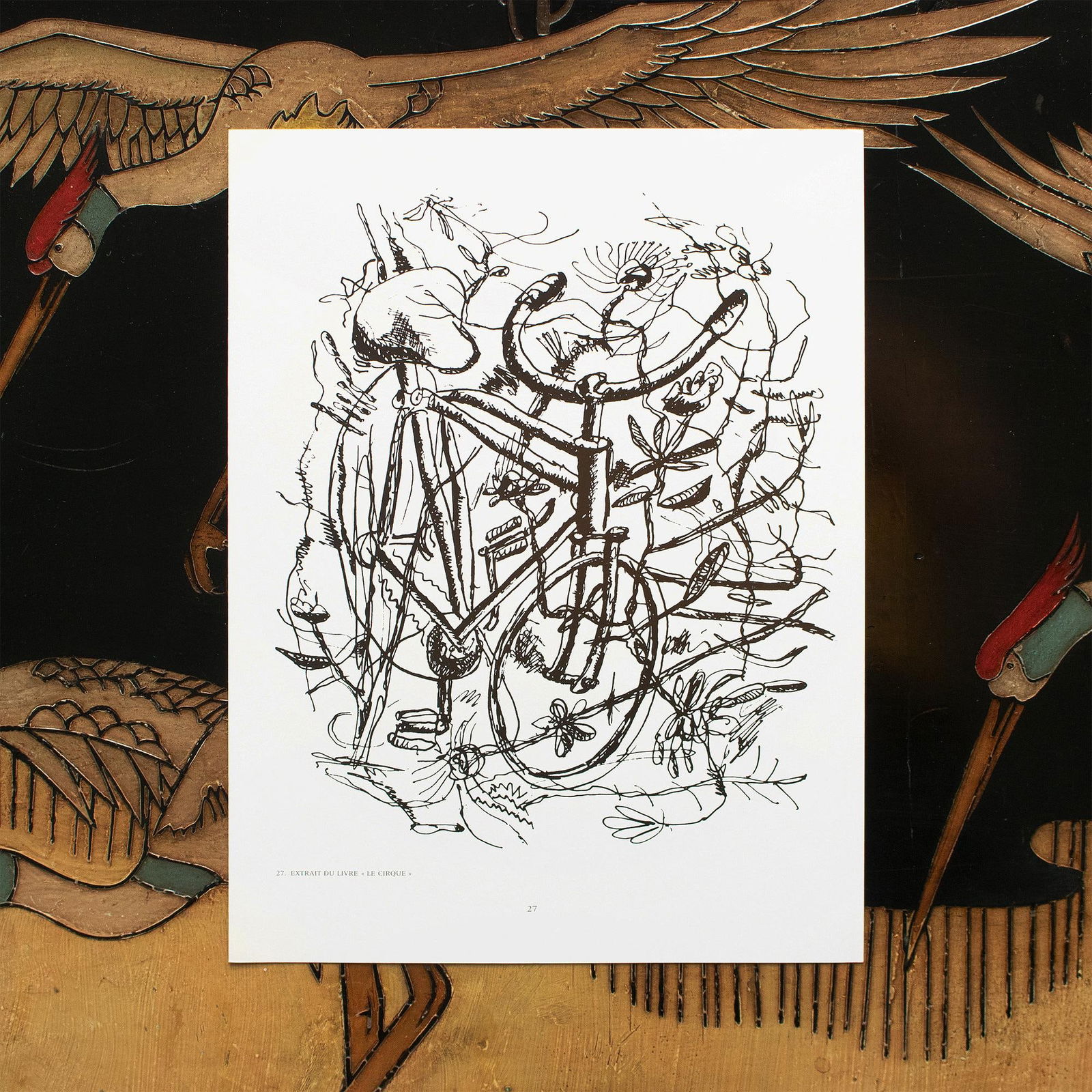 1990 After Fernand Leger "The Circus - Bicycle" Excerpt, Full-Color Parisian Print - 4