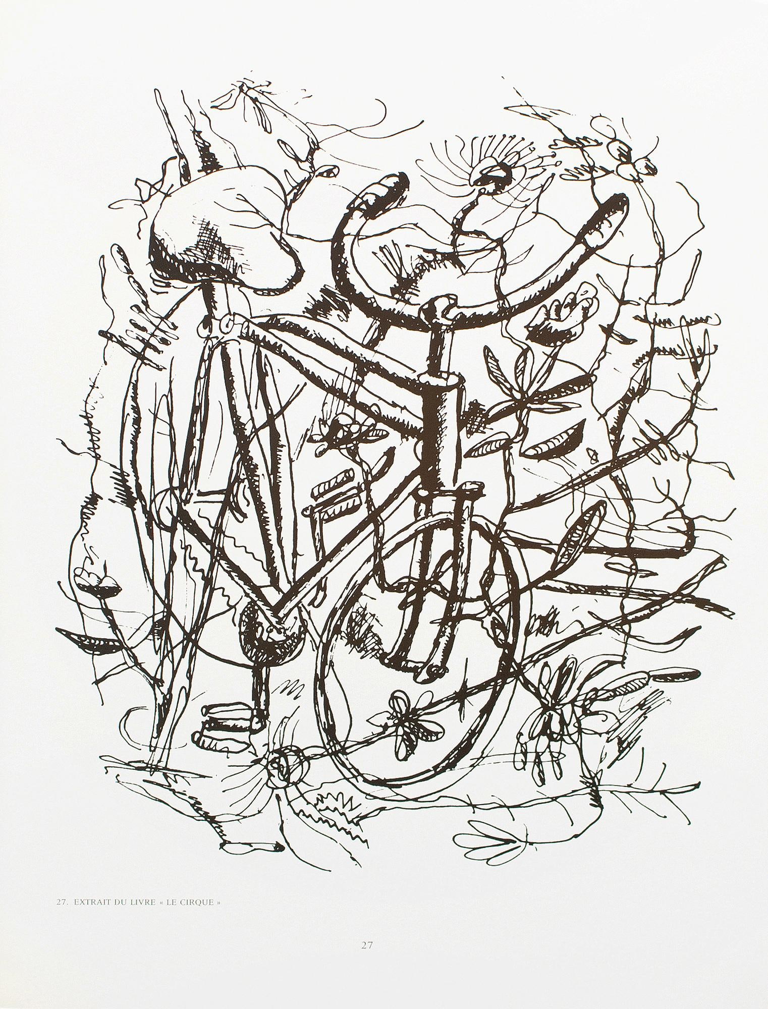 1990 After Fernand Leger "The Circus - Bicycle" Excerpt, Full-Color Parisian Print - 8