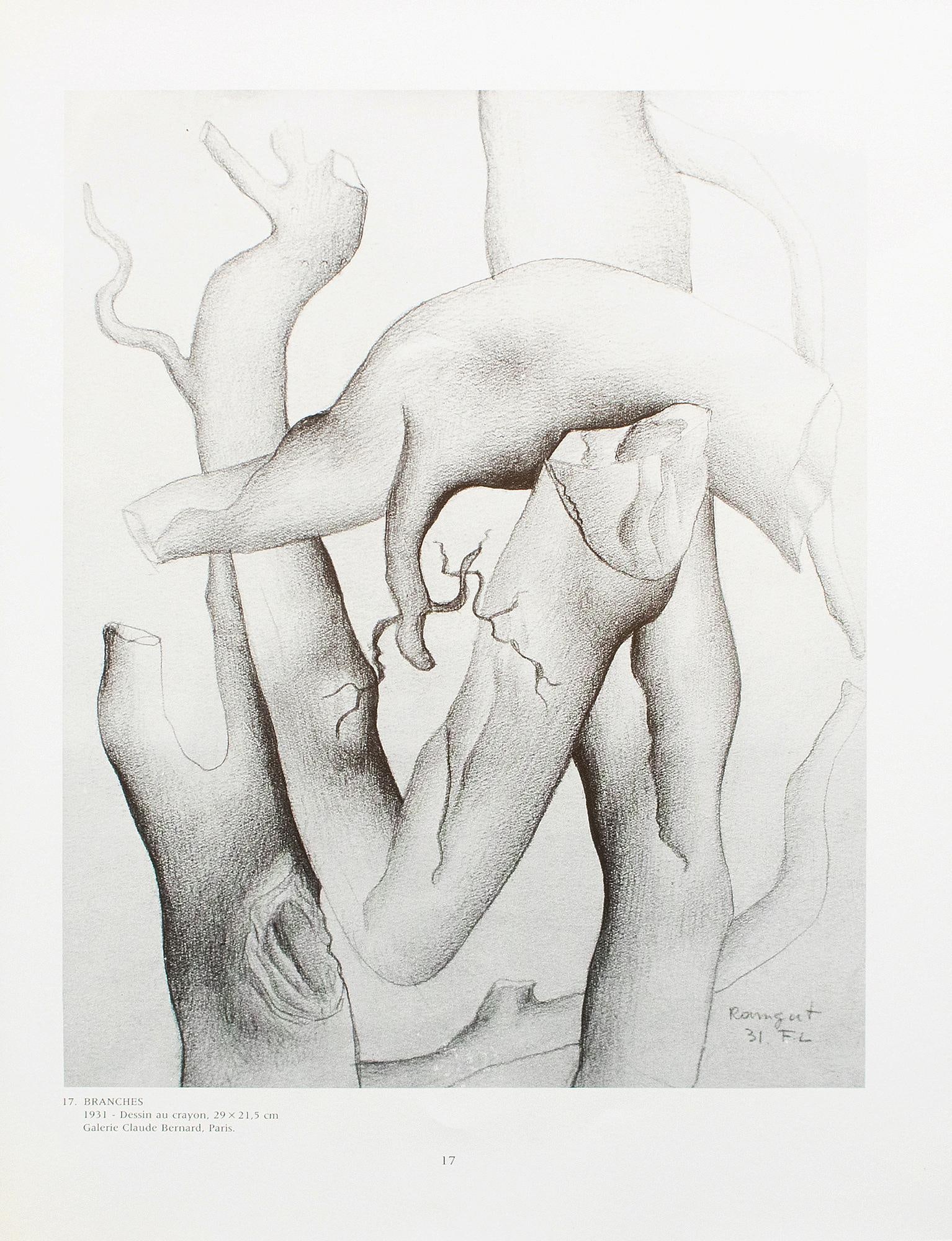 1990 After Fernand Leger "Branches", Black and White Parisian Print - 3