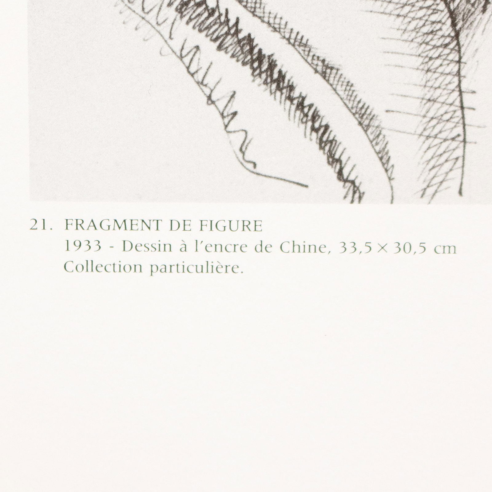 1990 After Fernand Leger "Fragment of Figure", Black and White Parisian Print - 4