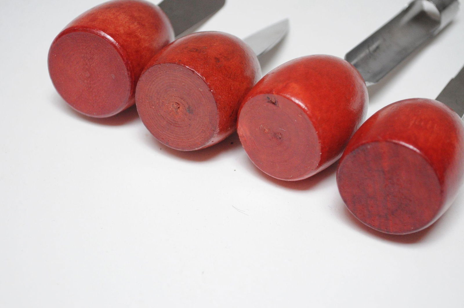 Set of Four Vintage Italian Cheese / Charcuterie Board / Hors d'Oeuvre Utensils in Stainless Steel W - 12