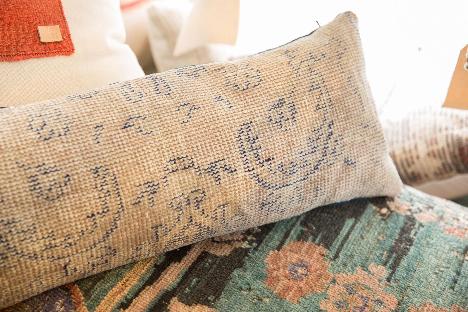 Reclaimed Rug Fragment Pillow - 3