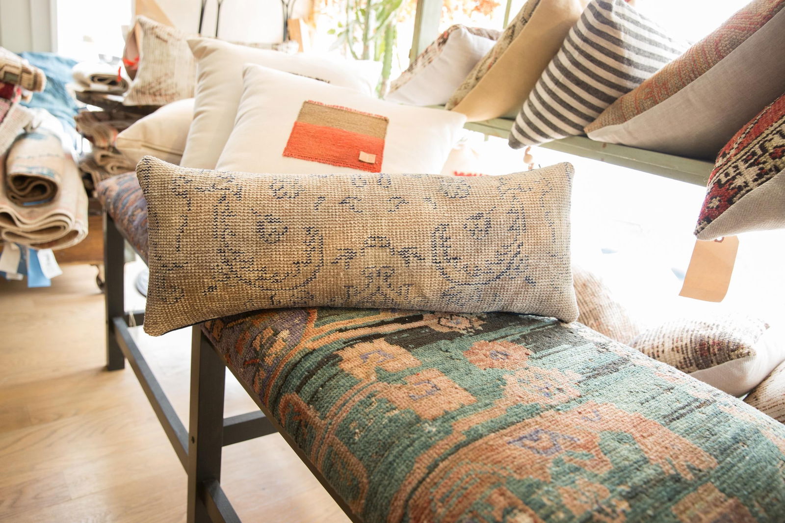 Reclaimed Rug Fragment Pillow - 7