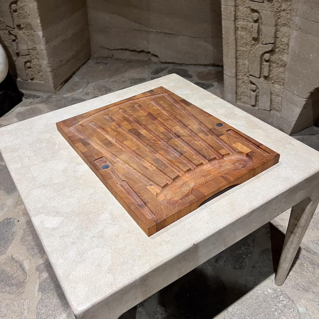 1960s Staved Teak Board Charcuterie Serving Platter Style Dansk - 3