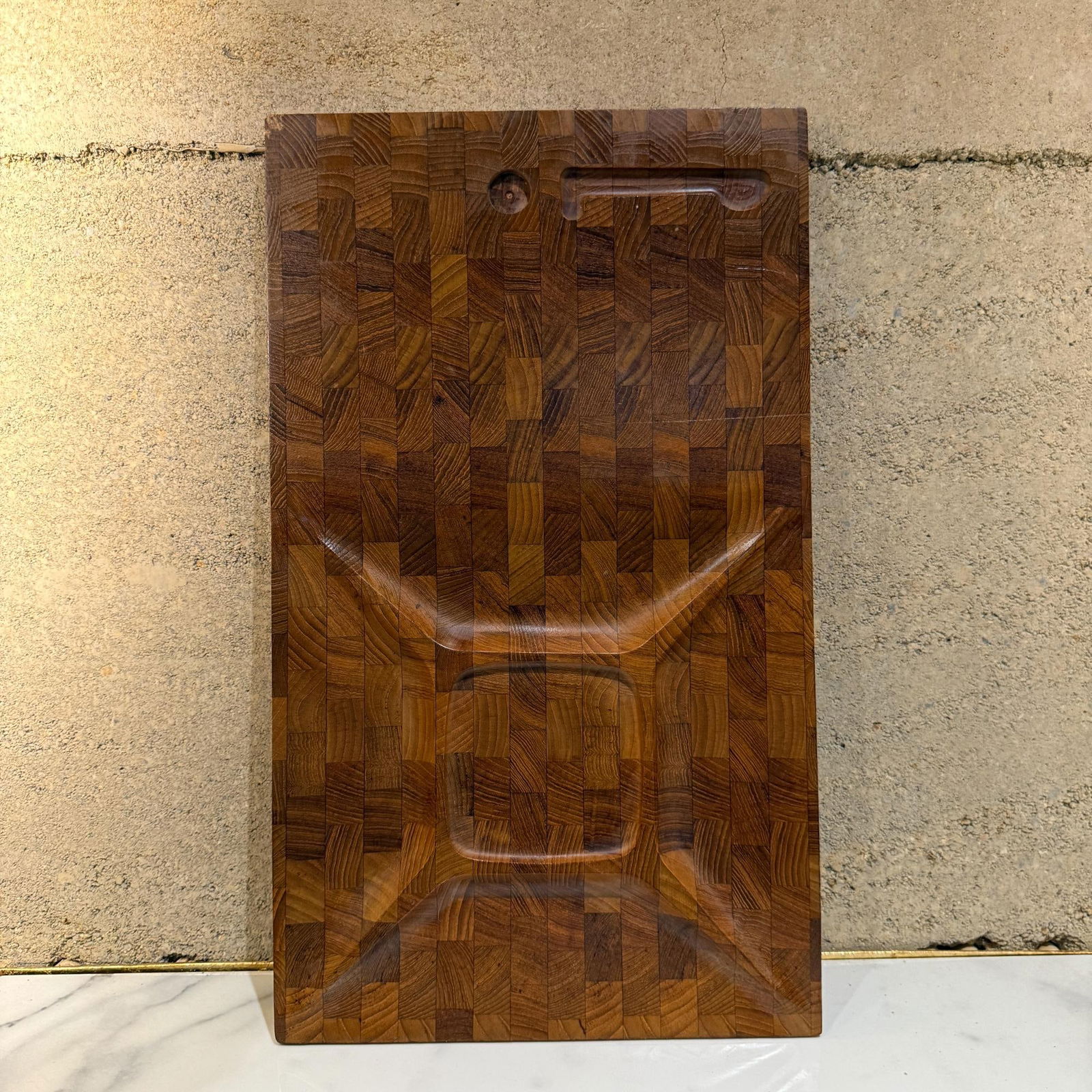 1960s Staved Teak Board Charcuterie Serving Platter Style Dansk - 7