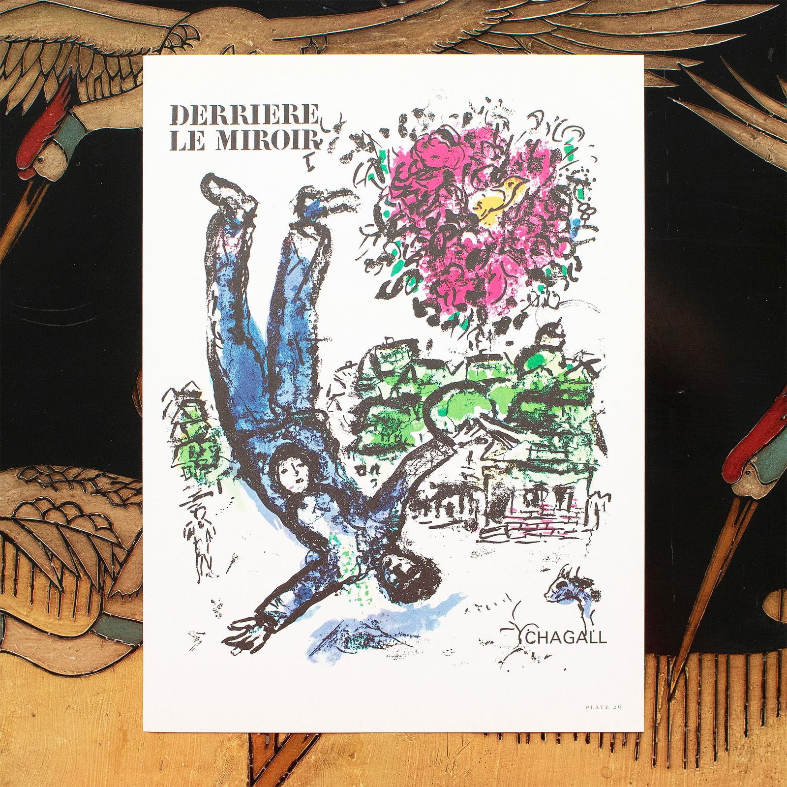 1966 After Marc Chagall, "Behind the Mirror" Poster - 4