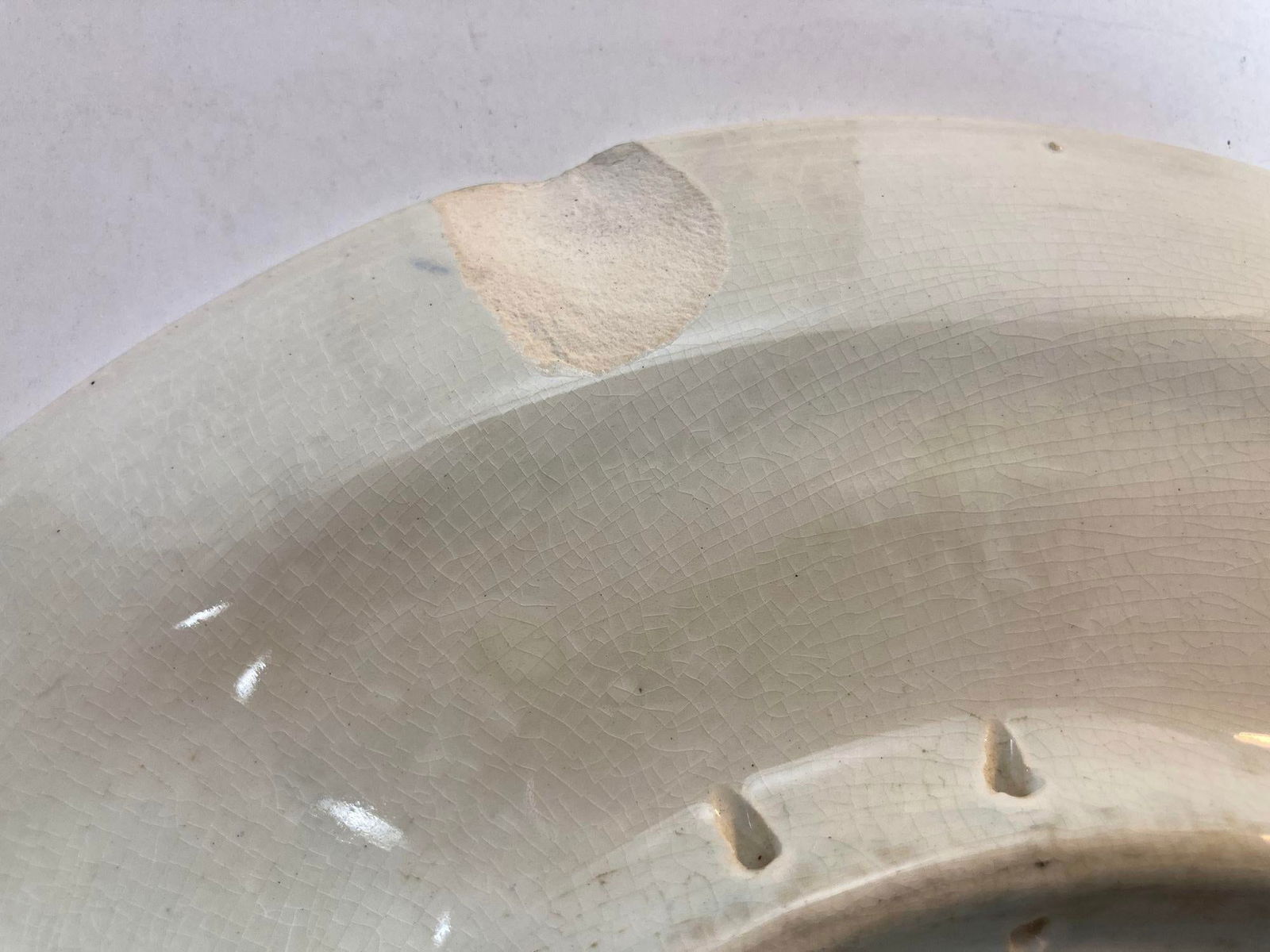 Delft Large Vintage Ceramic Plate Blue and White Dutch Holland Charger 1940s - 10