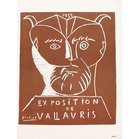 1957 After Pablo Picasso "Exposition De Vallauris, 1955" Full-Color Poster