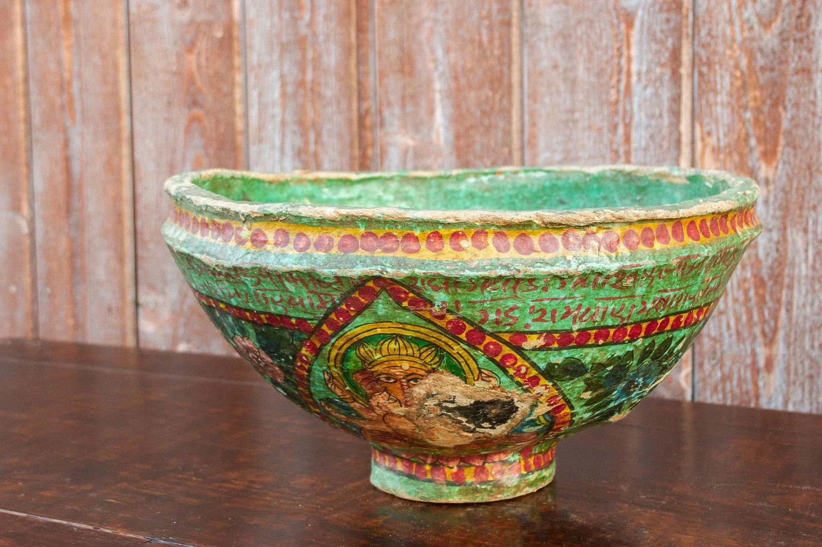 Ganesha Antique Papier MachâË†Å¡Ã‚Â© Bowl - 7