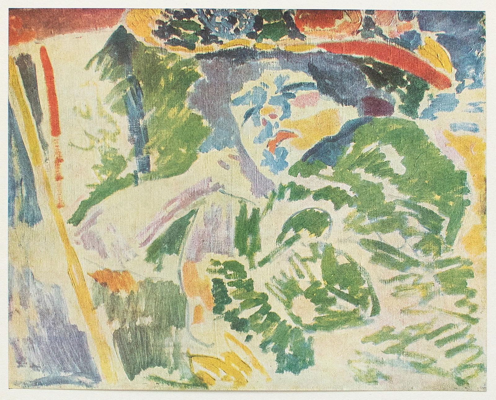 1950 After André Derain "The Woman at the Transatlantique", German Edition Offset Lithograph - 2