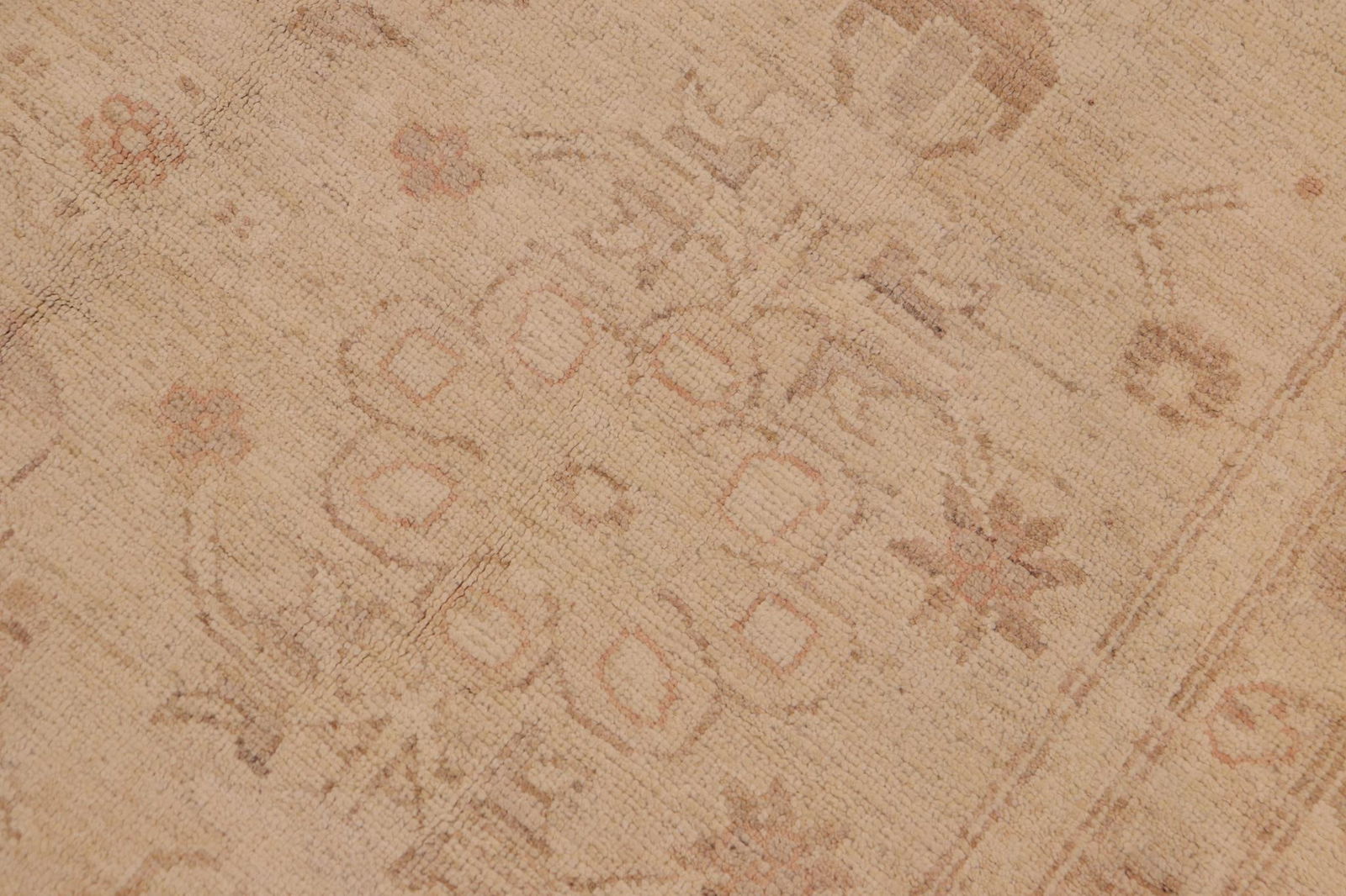 Boho Chic Ziegler Beige Brown Hand-Knotted Wool Rug- 8'9'' X 12'0'' - 6