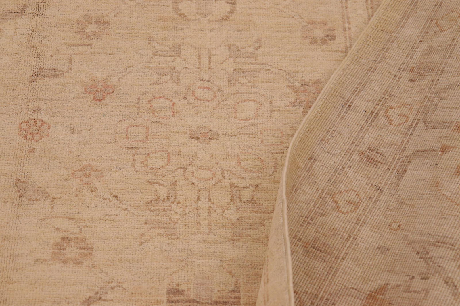 Boho Chic Ziegler Beige Brown Hand-Knotted Wool Rug- 8'9'' X 12'0'' - 8