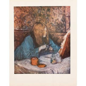 1952 After Toulouse-Lautrec "Woman at Her Toilette", Full-Color Print