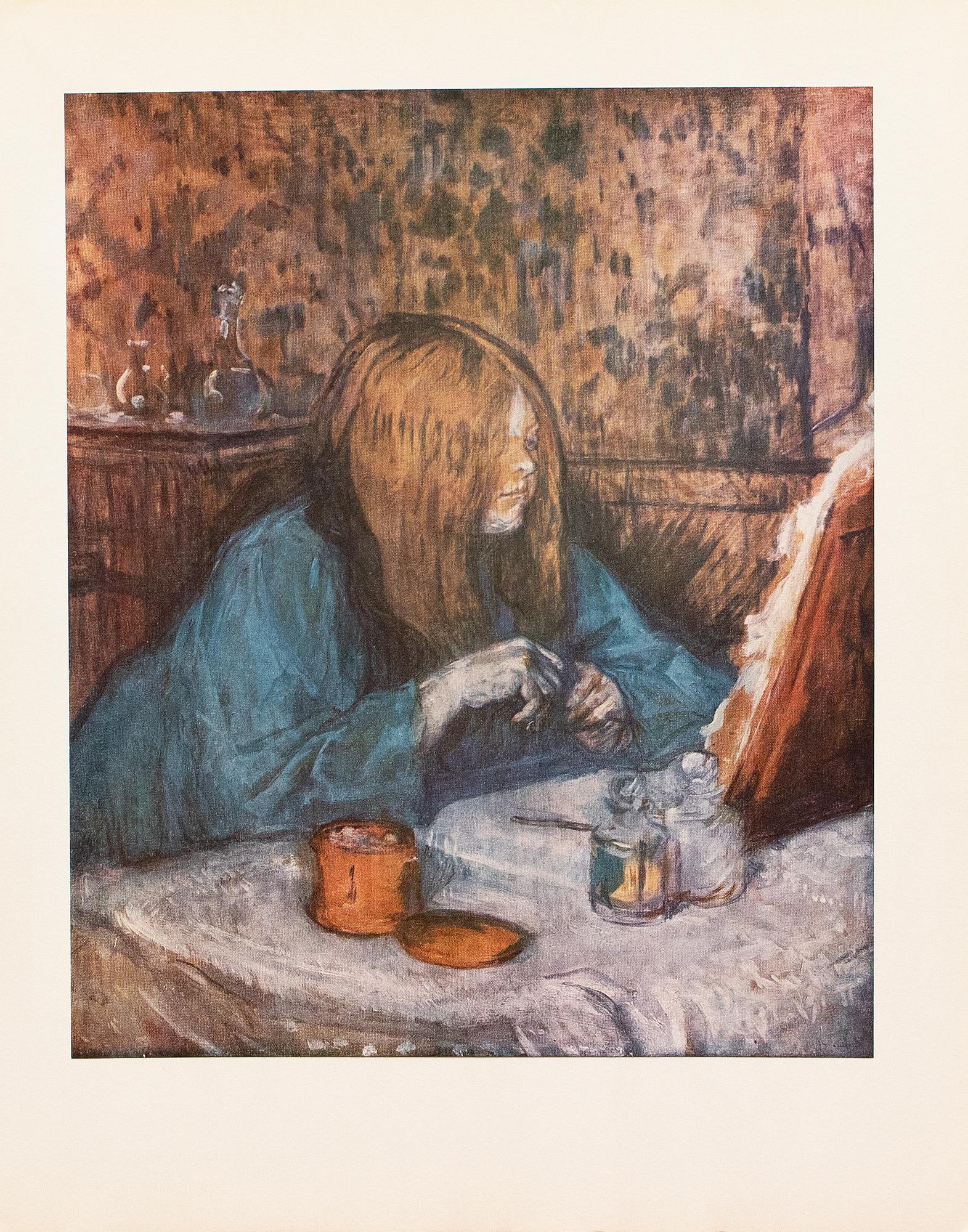 1952 After Toulouse-Lautrec "Woman at Her Toilette", Full-Color Print - 2