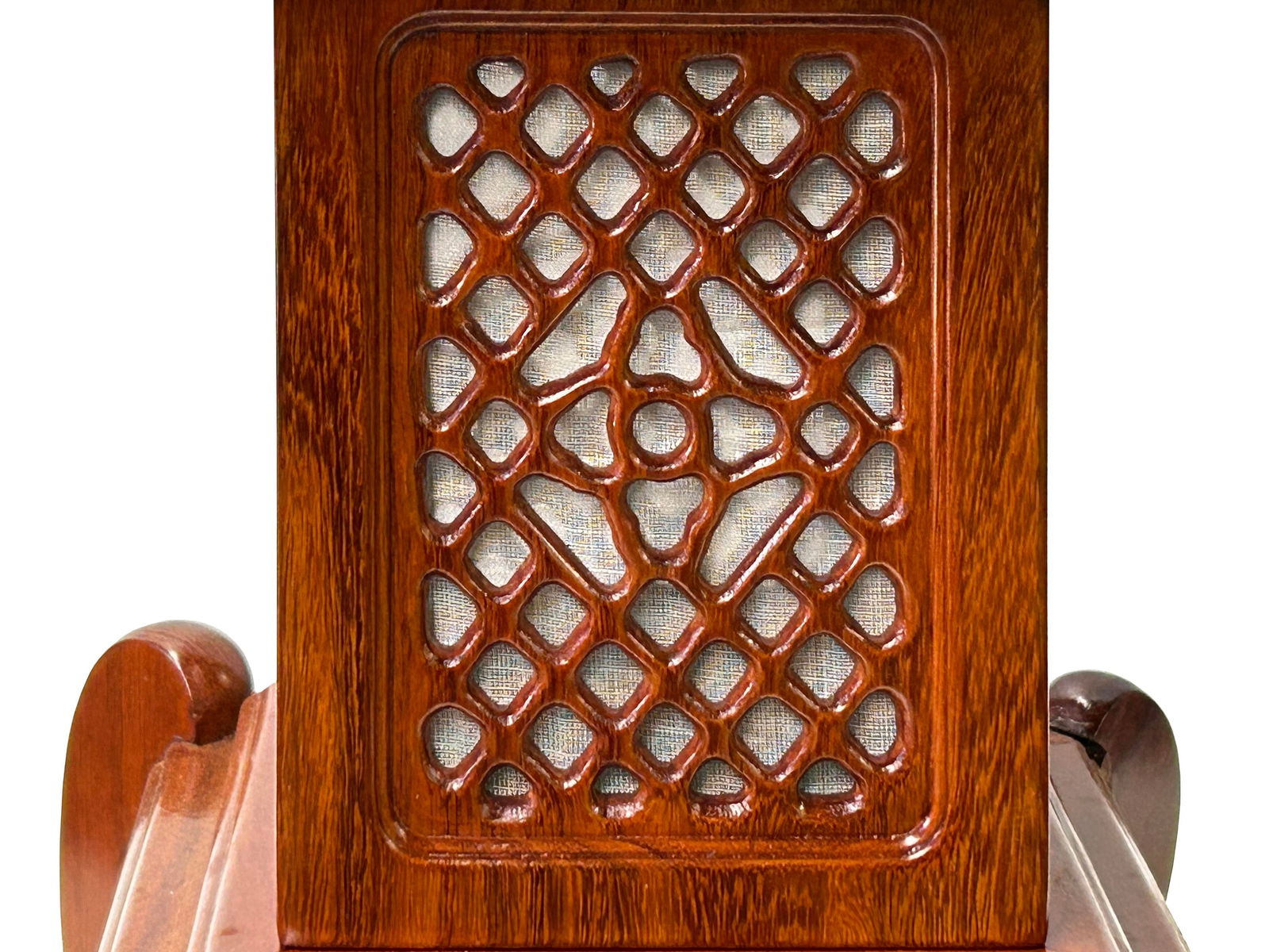 Oriental Medium Brown Wood Square Tower Pagoda Shape Table Lamp - 6