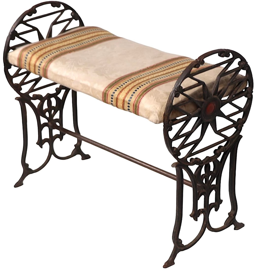 Art Deco Iron Bench C 1920/30's - 6