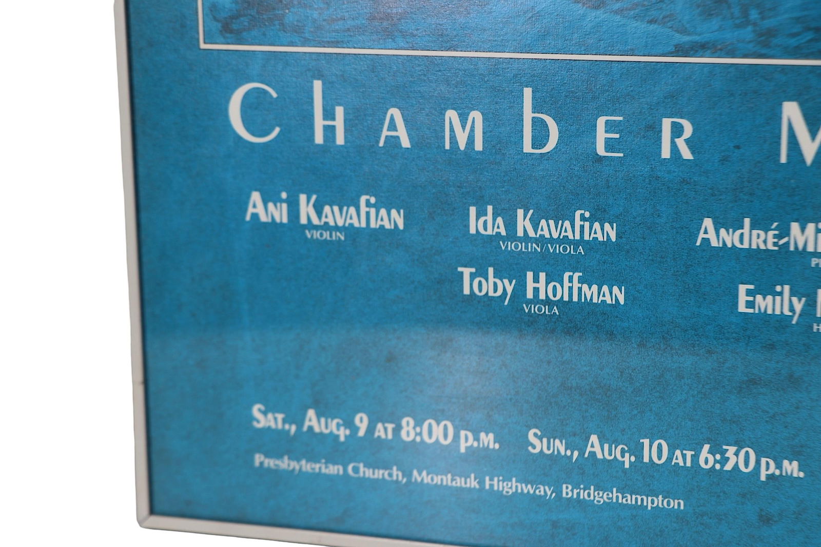 Vintage Bridgehampton Chamber Music Poster C 1986 - 5