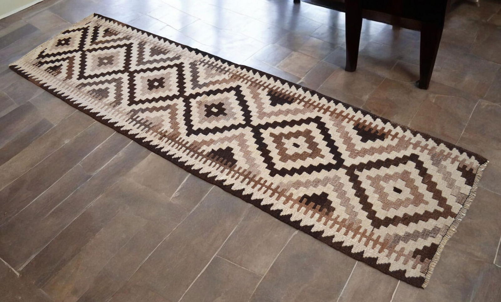 1960s Vintage Handmade Turkish Runner Rug Undyed Wool Hallway Rug - 2"²10"³ × - 5