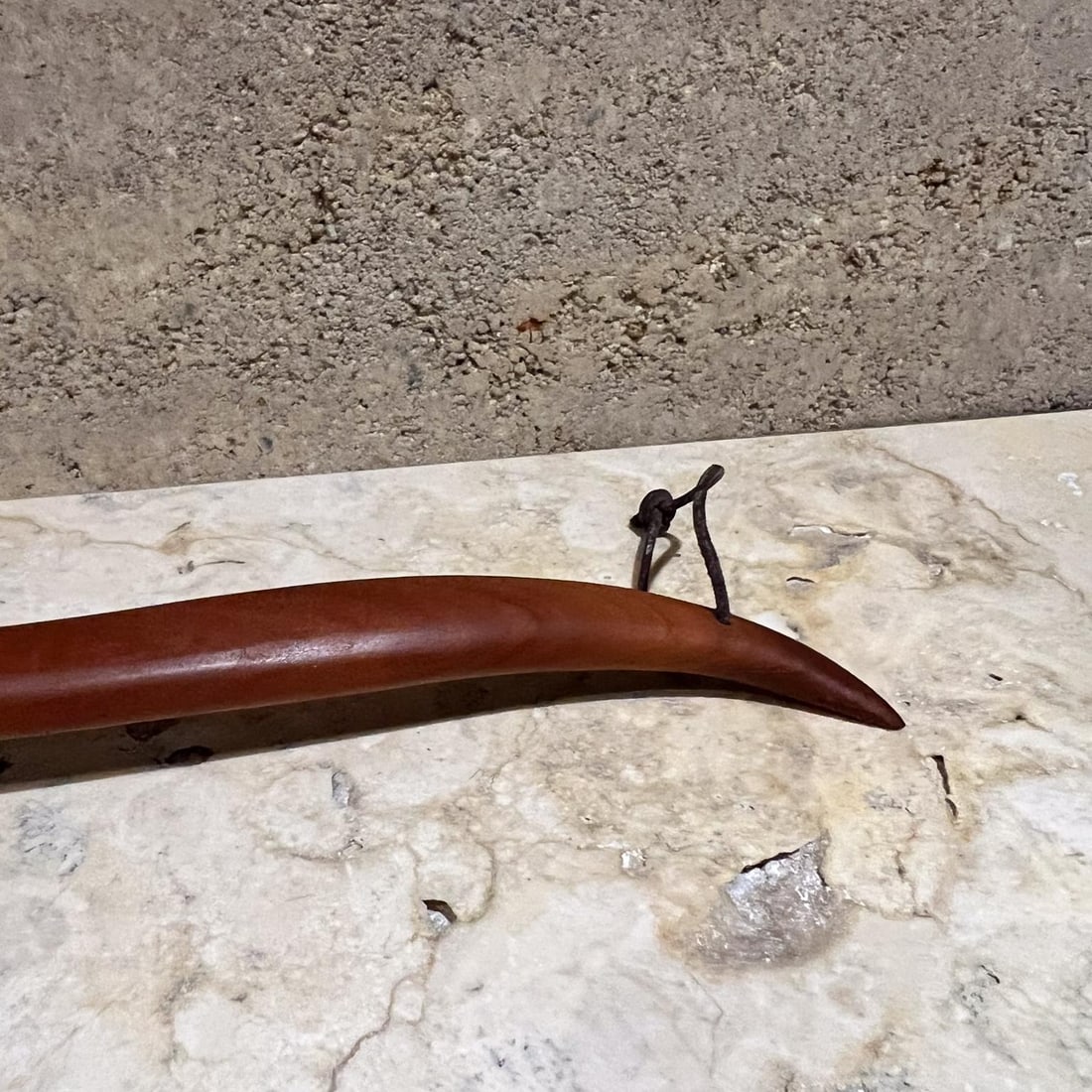 1970s Modern Art Teak Wood Spoon Sculpture - 3