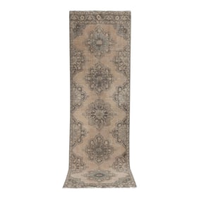 1960s Anatolian Turkish Hand-Knotted Runner 3'7' X 12'5''