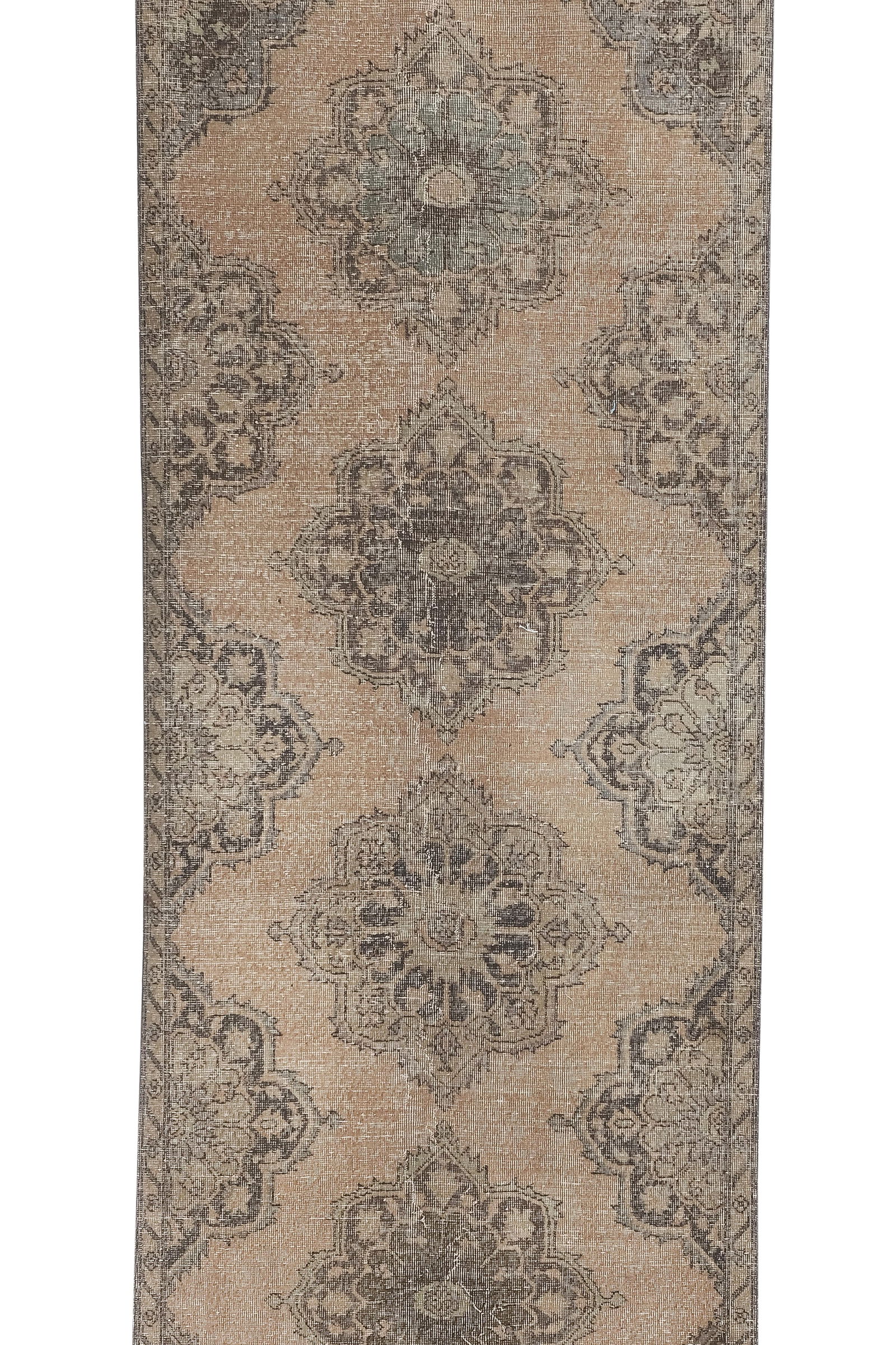 1960s Anatolian Turkish Hand-Knotted Runner 3'7' X 12'5'' - 5
