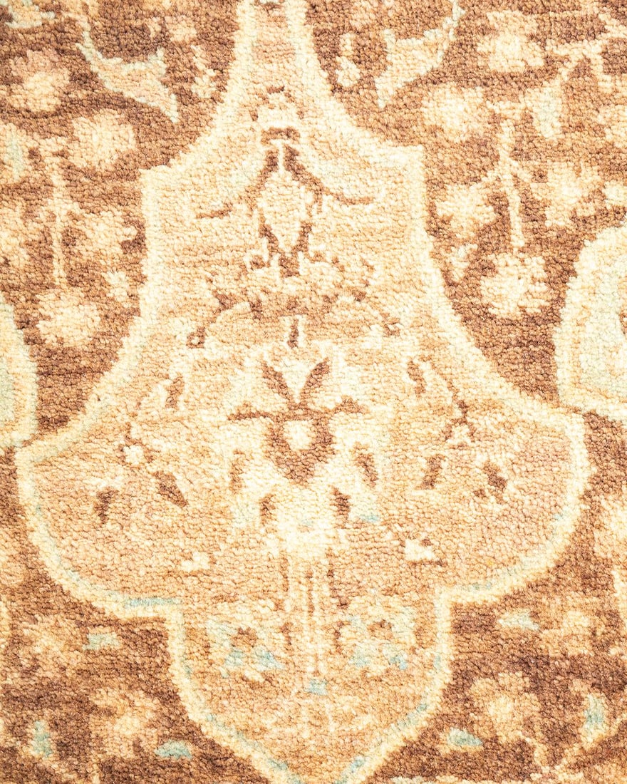 Mogul, One-of-a-Kind Hand-Knotted Area Rug - Brown, 4' 1" x 6' 1" - 3